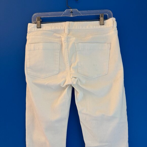 J. Crew Womens Cream Low Rise Denim Cotton Matchstick Jeans - Sz 27 - Picture 9 of 9